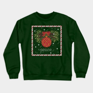 Festive Holiday Peace Crewneck Sweatshirt